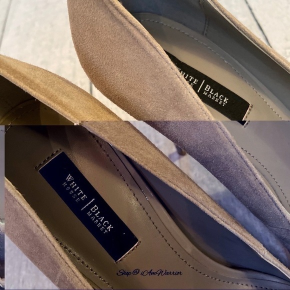 White House Black Market taupe suede pointed toe stiletto heels *shop@iamwarrior - Picture 8 of 12
